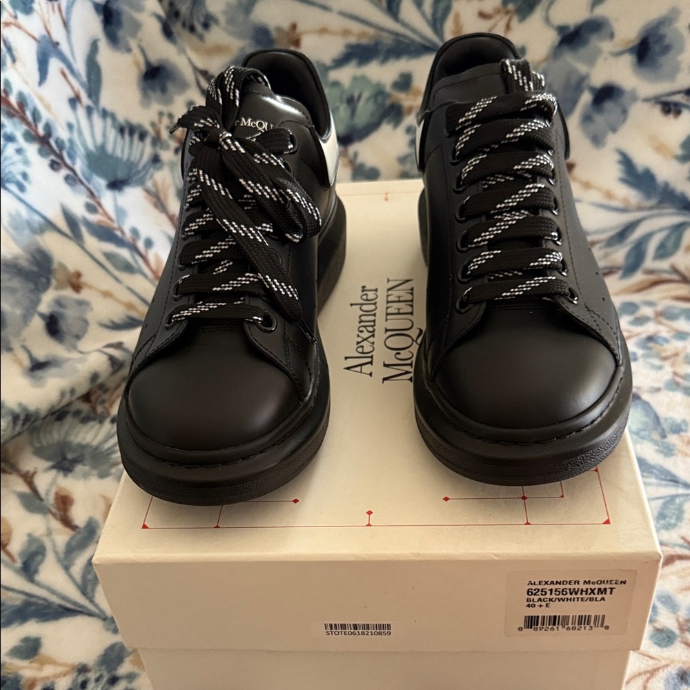 Alexander McQueen Black and White Sneakers